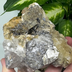Lustrous Calcite, Siderite, and Quartz with Ruticulated Rutile~Hiddenite, North Carolina~Ex Terry Ledford~Ledford’s Minerals