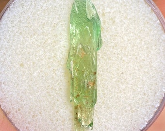 Rare Chromium Green North Carolina Bicolor Hiddenite Crystal