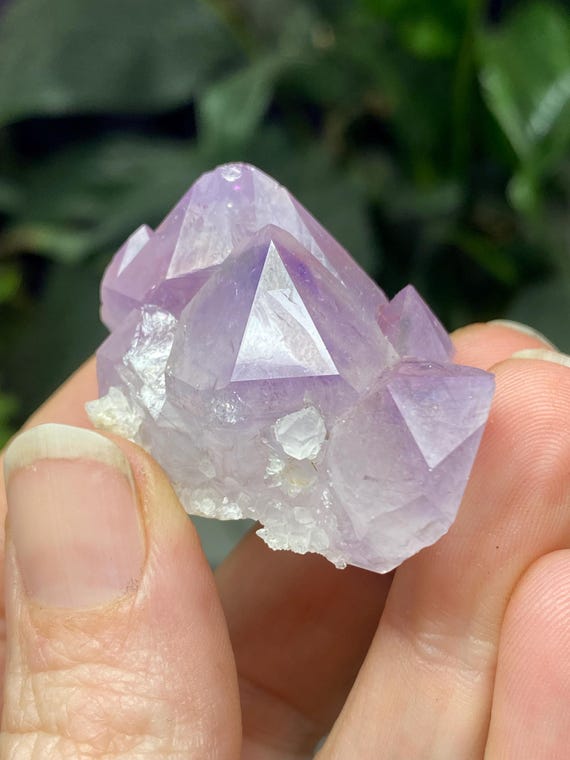 Lilac Jackson’s Crossroads Amethyst Epimorph on Calcite