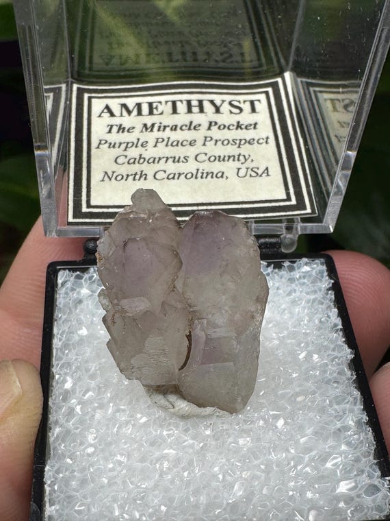 Vibrant Lilac Cabarrus County North Carolina Amethyst Thumbnail~Ledford’s Minerals