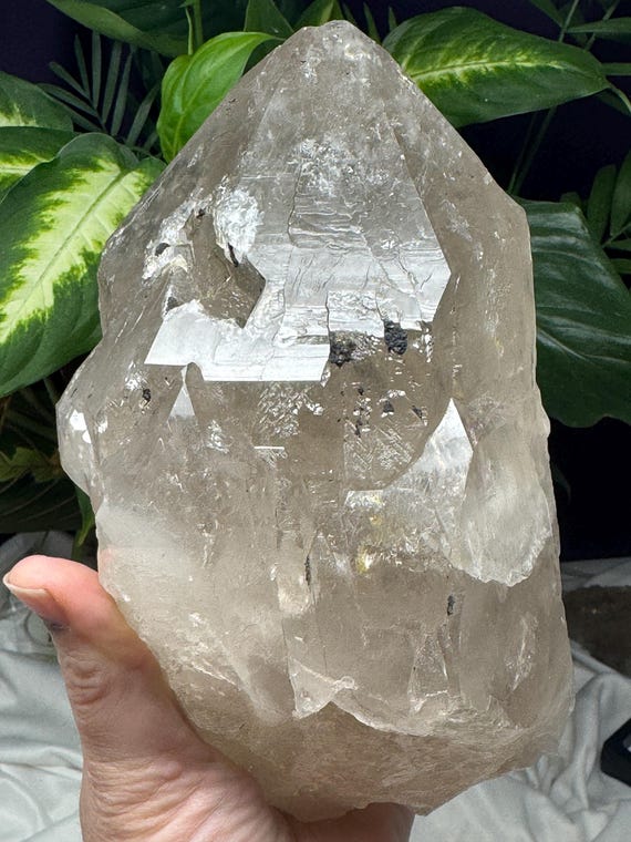 Large Quartz~North Carolina Emerald Mine~Hiddenite NC-Ex Terry Ledford Collection~Nature Made Goods~Ledford’s Minerals