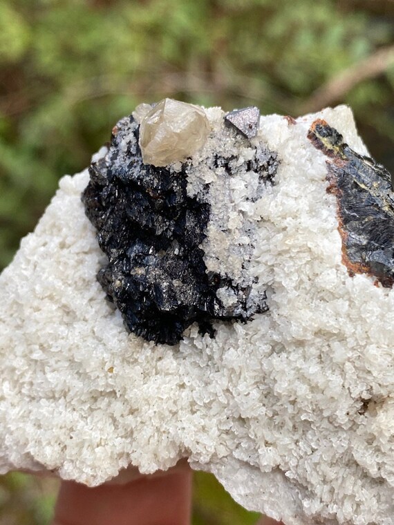 Georgetown Quarry Scott Co KY Galena, Calcite, and Barite