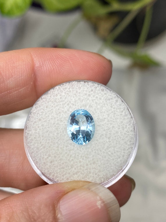Beautiful Oval Aquamarine Gemstone~Nature Made Goods~Ledford's Minerals
