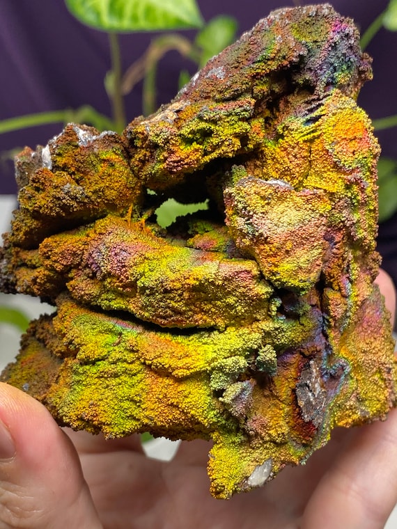 Graves Mountain Quartz with Rainbow Iridescent Hematite