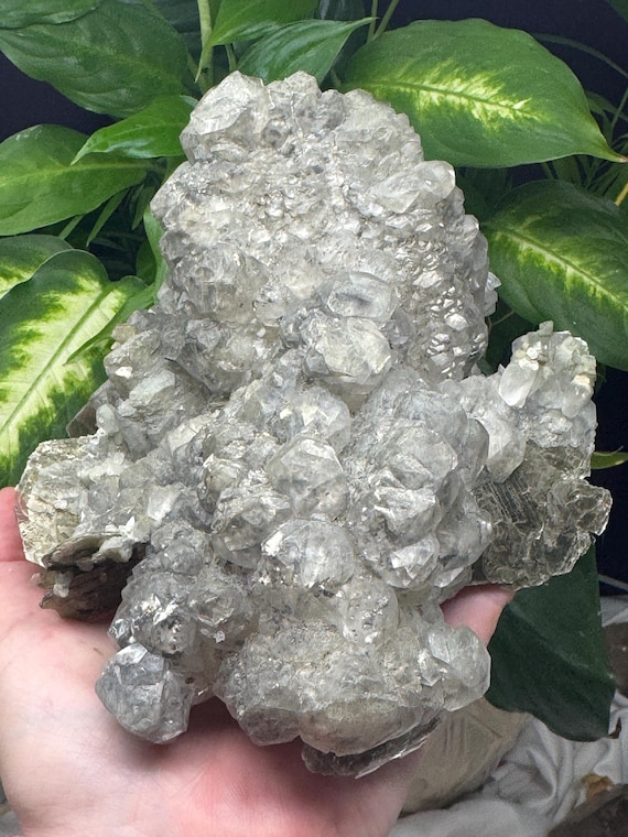 Calcite Cluster with Mica and Pyrite - Hiddenite, North Carolina