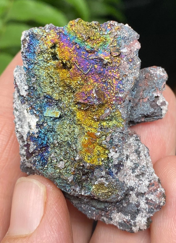 Color Changing Quartz and Kyanite With Iridescent Hematite