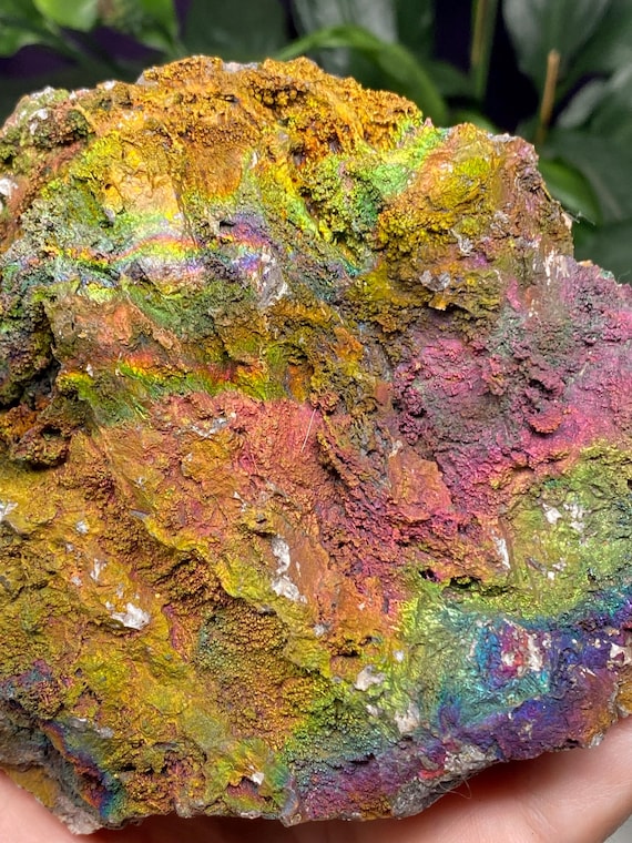 Graves Mountain Quartz with Rainbow Iridescent Hematite