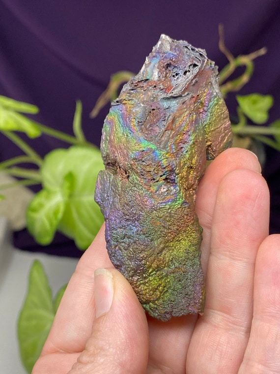 Colorful Graves Mountain Quartz with Iridescent Hematite