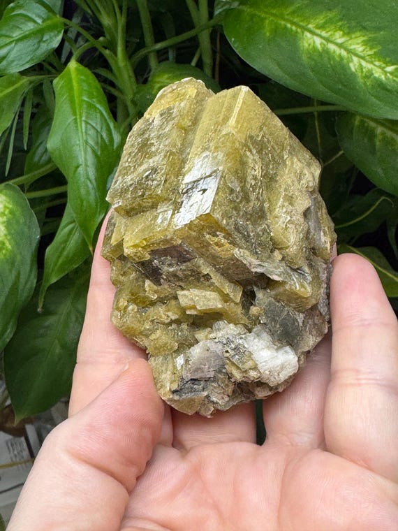 Siderite Calcite Mica Cluster from Hiddenite, North Carolina (8 x 5.5cm)