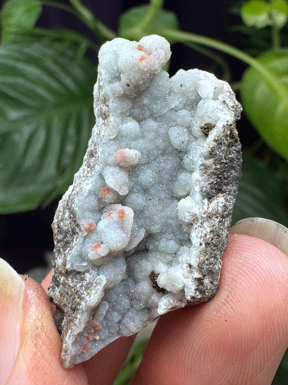 Quartz after Wulfenite Pseudomorph on Chalcedony~4 x 2cm~The Finch Mine, Gila County, Arizona~Ledford’s Minerals