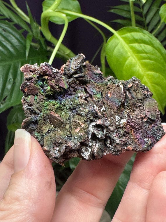 Quartz and Kyanite With Iridescent Hematite~Graves Mountain~Lincolnton GA~Ledford’s Minerals