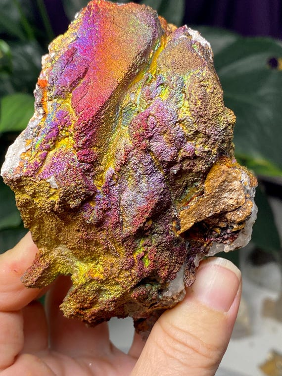Beautiful Graves Mountain Quartz with Rainbow Iridescent HematiteEx Terry Ledford Collection~Nature Made Goods~Ledford's Minerals