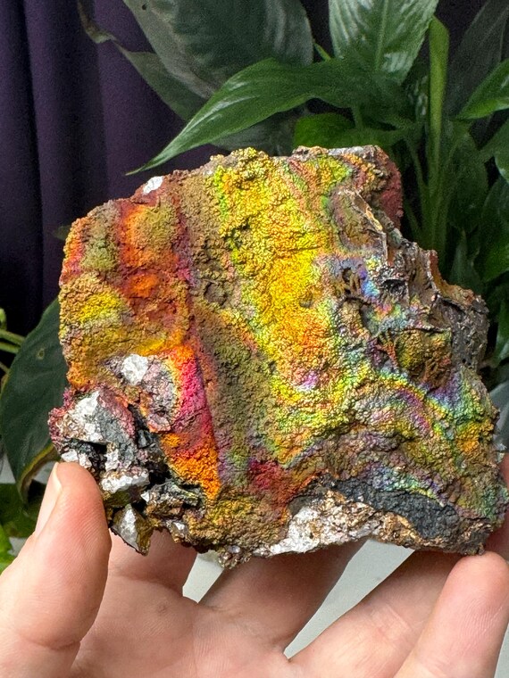Graves Mountain Quartz with Iridescent Hematite~Ex Terry Ledford Collection