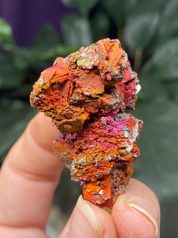 Graves Mountain Quartz with Rainbow Iridescent Hematite