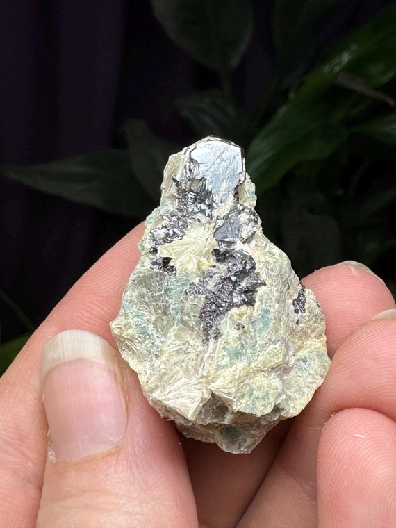 Graves Mountain Blue Kyanite and Pyrophyllite with Rutile~Ex Terry Ledford Collection