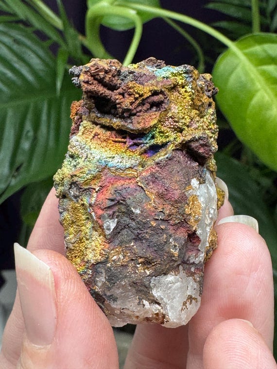 Quartz With Iridescent Hematite~Graves Mountain~Lincolnton GA~Ledford’s Minerals