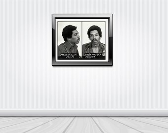 Celebrity Picture Poster Art Framed Print Jimi Hendrix Police Mugshots 1969 Celebrity Picture Poster Art Framed Print Jimi Hendrix Police Mugshots 1969