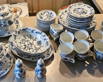 Blue Danube China.   Vintage dinnerware.