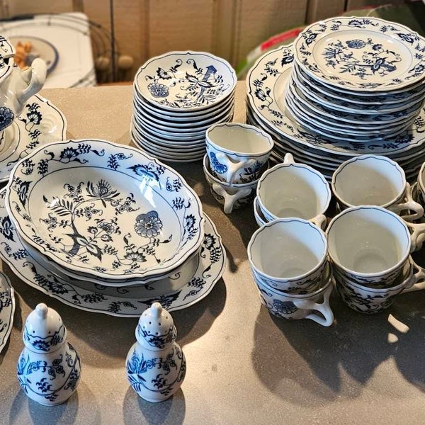 Blue Danube China.   Vintage dinnerware.