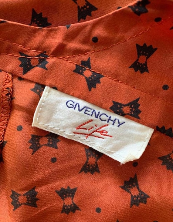 Vintage 1990s silk printed Givenchy life butterfly