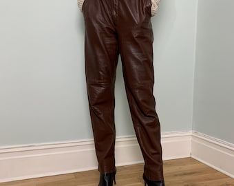 Vintage leather trousers