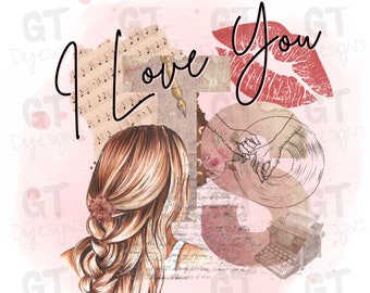 I Love You/ Digital Image/ TTPD/ Swiftie Download/ Png File/ TS Lyrics