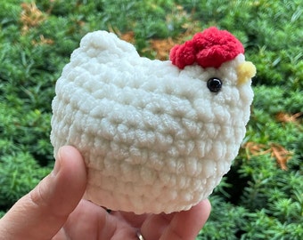 Crochet Chicken/ Stuffed Animals/ Amigurumi/ Stuffies/ Plushies/ Farm Animals/Hens