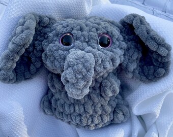 Crochet/ Elephant/ Plushies/ Amigurumi/ Stuffed Animal/ Stuffies