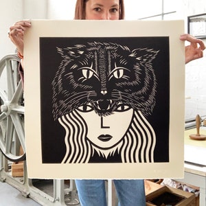 Large Wildcat Woman