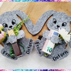 Osterhase aus Filz, Geldgeschenk, Geschenk Ostern