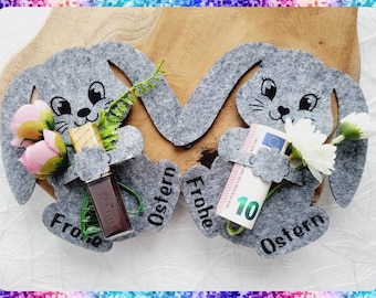 Felt Easter bunny, money gift, Easter present