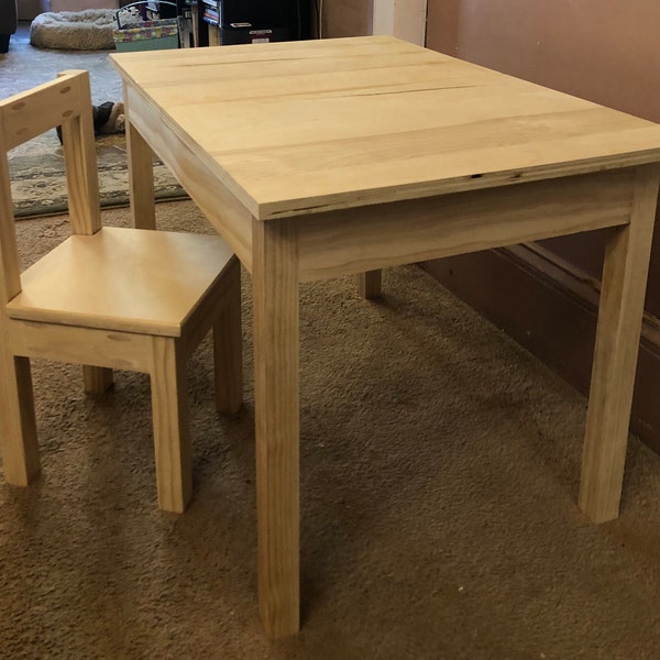 Childrens Table and Chairs Etsy