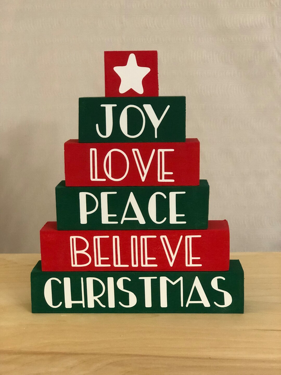 Christmas Blocks Etsy