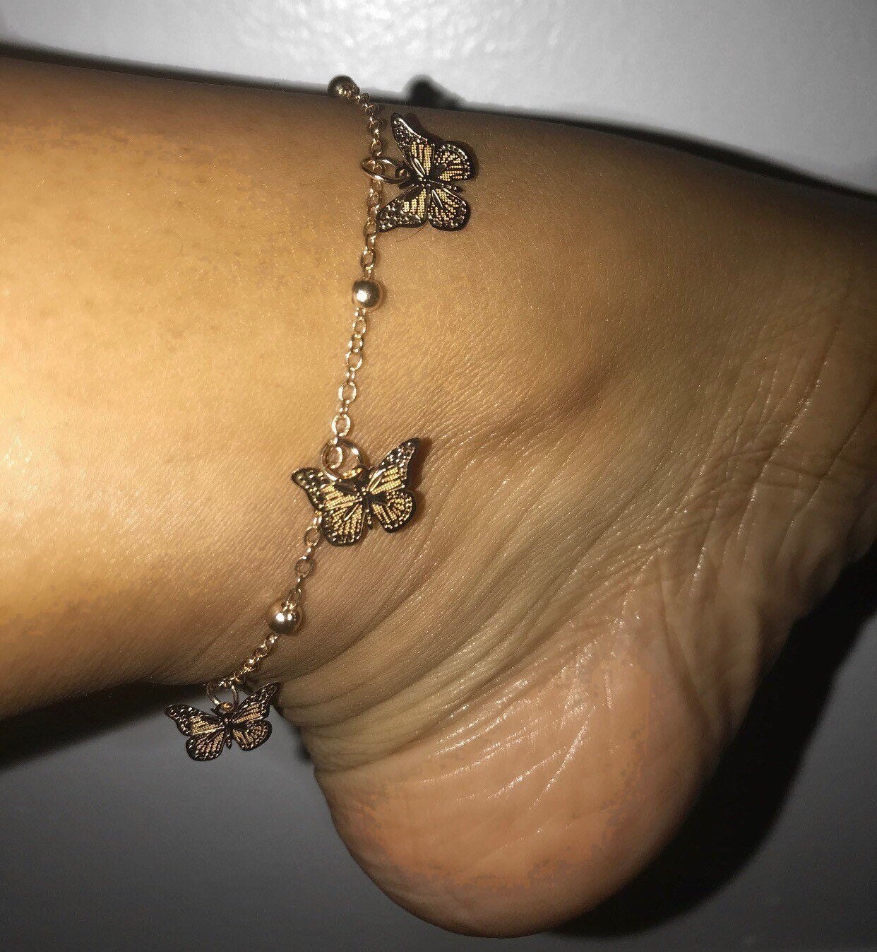 Butterfly Anklet Etsy