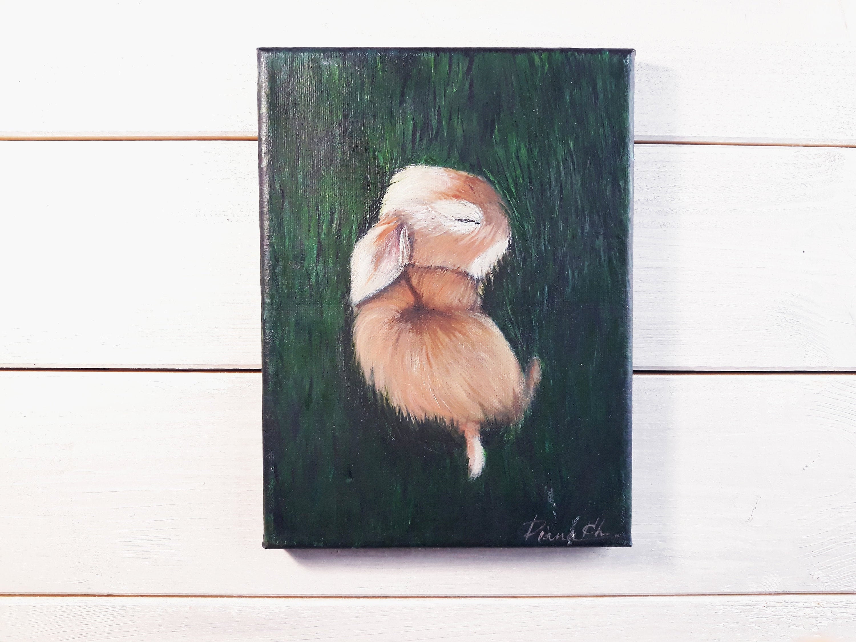 Original Hase Gemälde Hase Portrait Haustier Öl Malerei Etsy