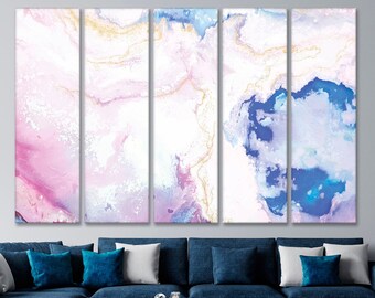 Pastel Canvas Art Etsy