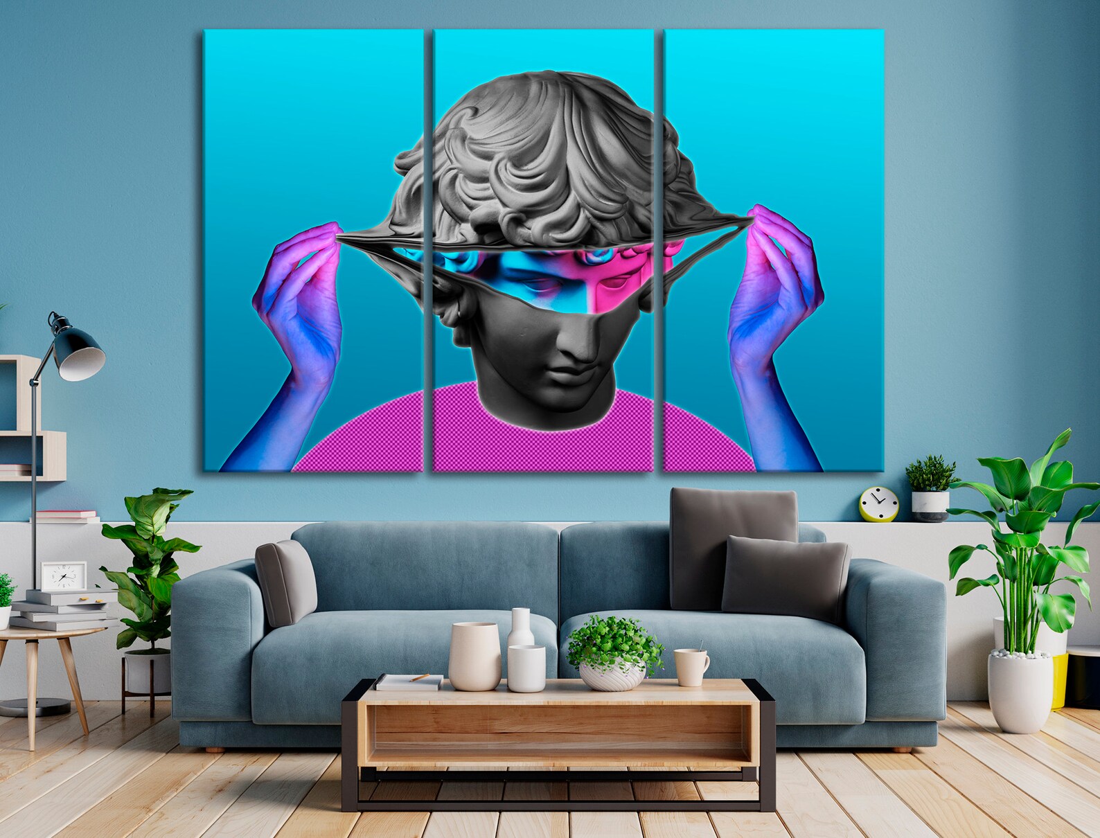 Pop art Antique sculpture print wall decor Pop culture art Etsy