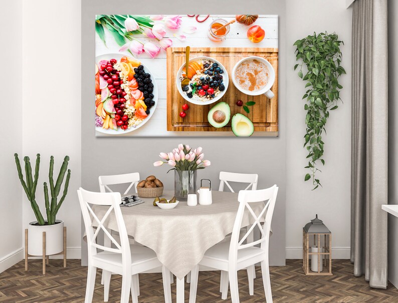 Kitchen decor art Kitchen wall decor Kitchen canvas art Modern Etsy