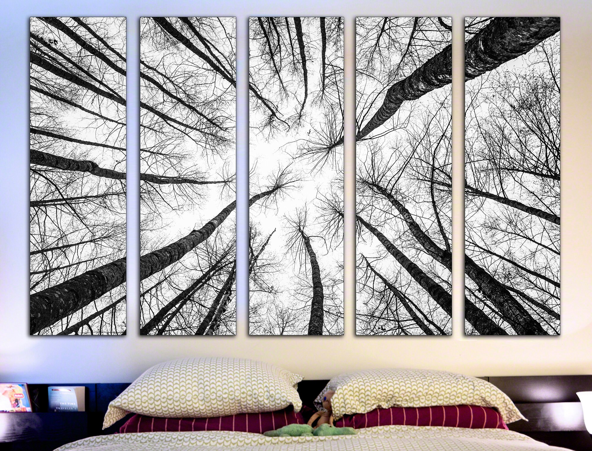 Tree Wall Decor Forest Wall Decor Forest Canvas Print Pine Etsy