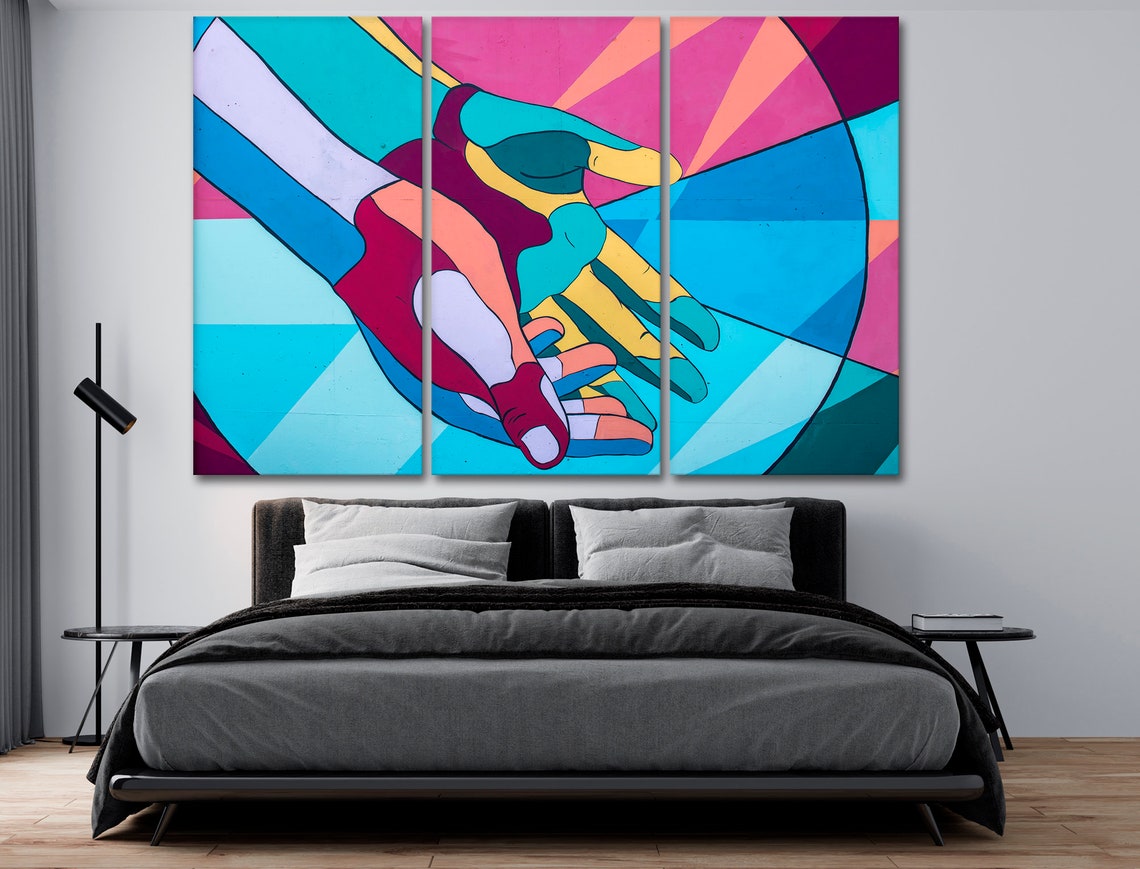 Urban wall art print Canvas wall art Street art graffiti | Etsy