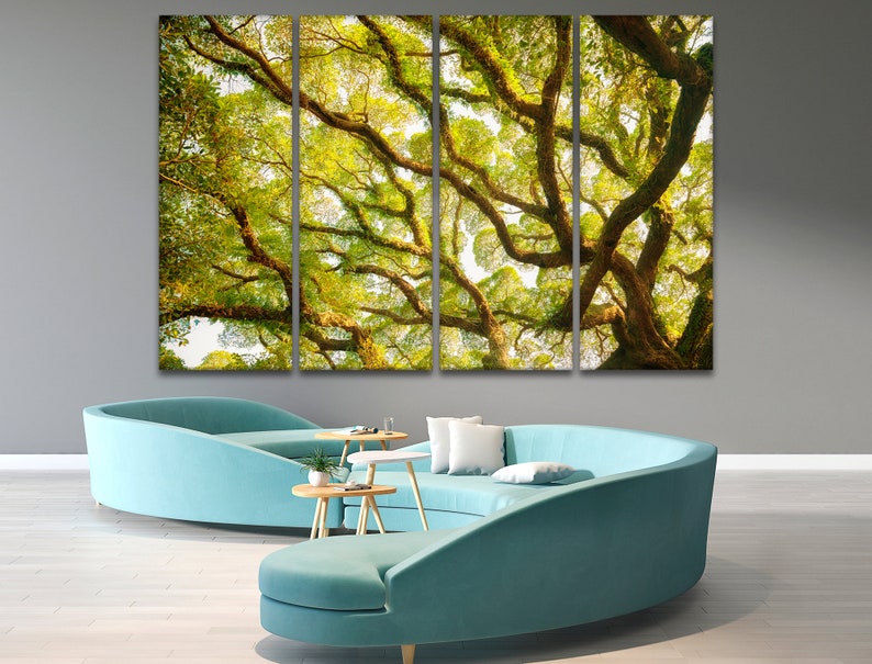 Banyan wall art Large tree art Tropical tree canvas print Etsy