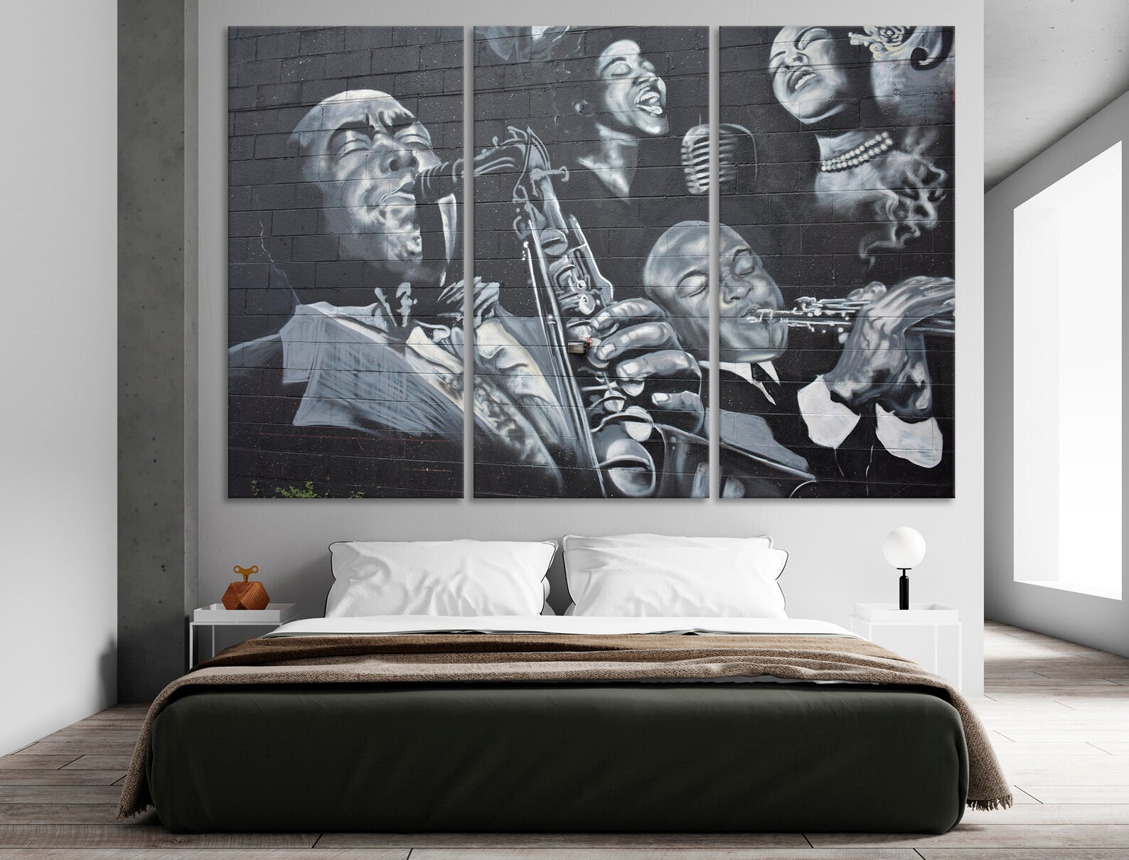 Jazz wall art Street art jazz art prints Music print grafitti Etsy