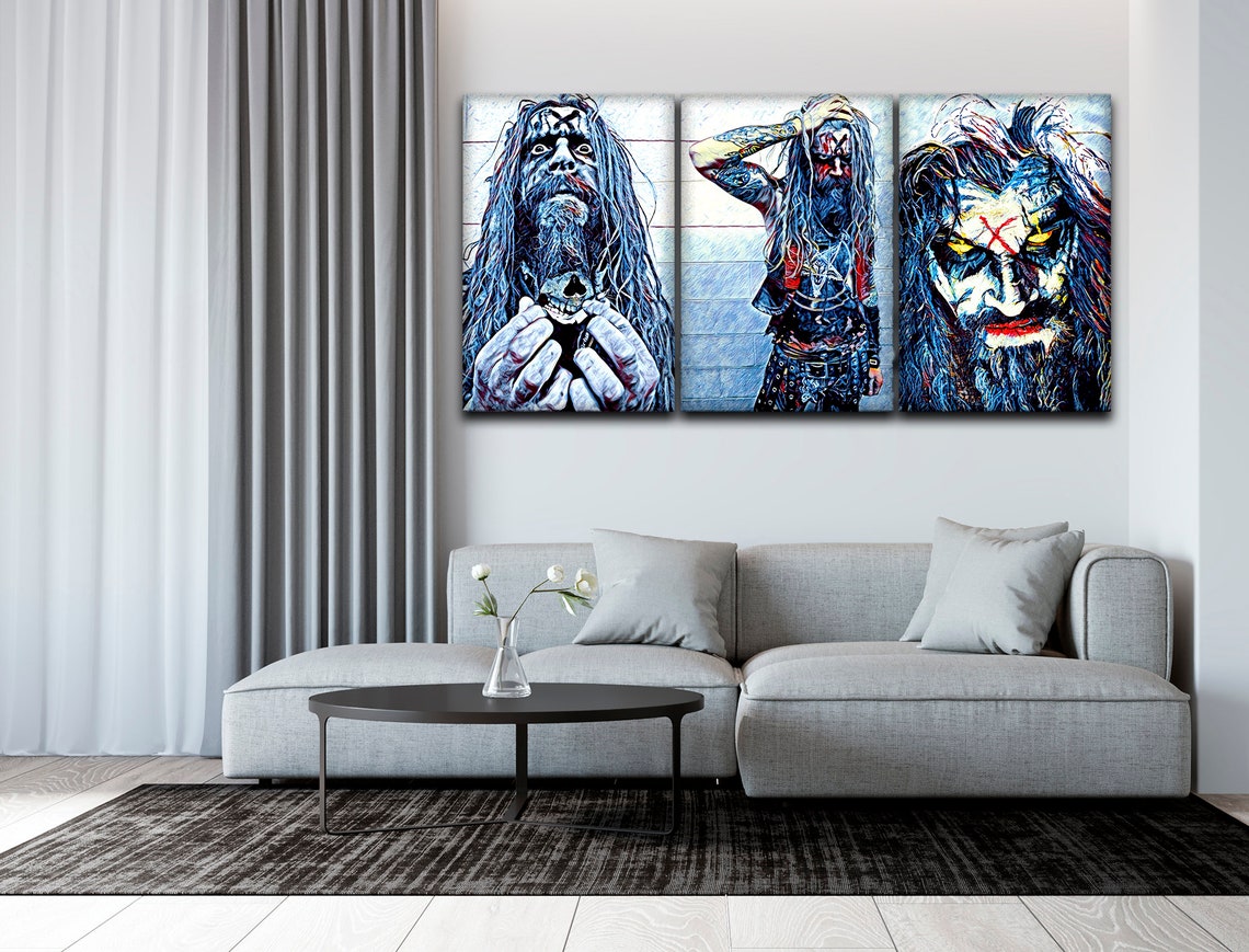 Fan art Rob Zombie Set of 3 prints American Heavy Metal Music | Etsy