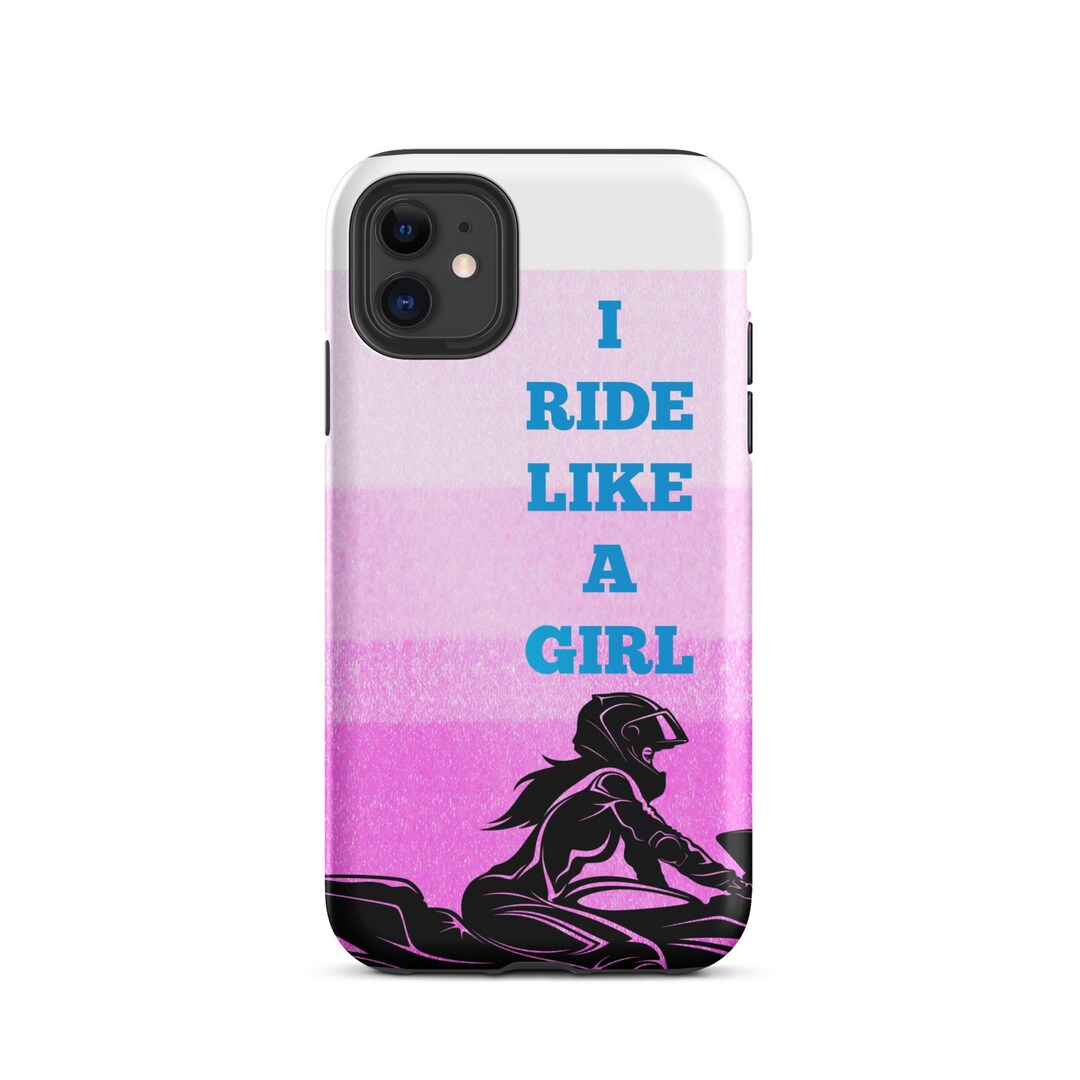 Tough iPhone Case, Show Your Love for Riding Motorcycles, Cool Colors