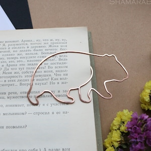 Personalized wire bookmark, wombat, paper clip, party favors, animal shaped paperclip, Custom metal bookmark, Australia souvenir,