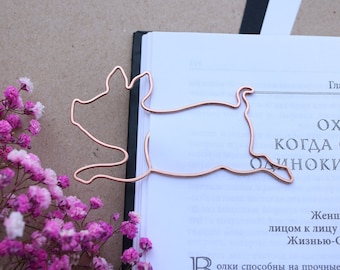 Personalized Piglet Bookmark: Copper Wire Paper Clip, Gift for Kids