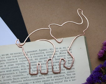 Gepersonaliseerde draadbladwijzer, paperclip, olifant, cadeau voor boekenliefhebber, notebook, clip-stijl, feestartikelen, aangepaste metalen boekenlegger