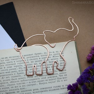 Personalized wire bookmark, paper clip, elephant, gift for booklover, notebook, clip-style, party favors, Custom metal book mark