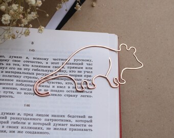 Opossum Bookmark: Personalized Hand Stamped Wire Paperclip