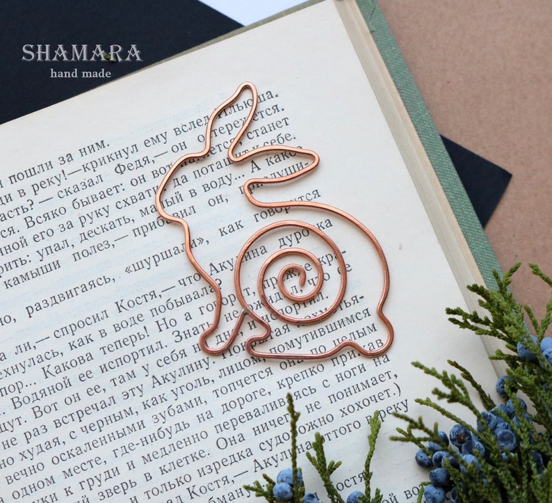 Personalized Wire Bookmark Paper Clip Rabbit Gift for Kid Etsy